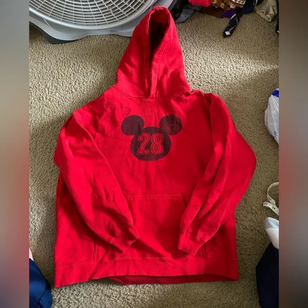 Vintage Walt Disney World Mickey Mouse Hoodie Sweatshirt